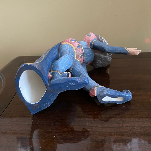 Handmade ceramic vintage figurine, court jester - Picture 13 of 13